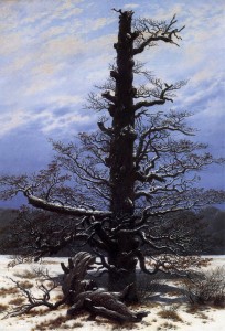 "The Oak Tree in the snow", de Caspar David Friedrich