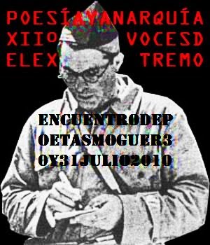 [Moguer] 29-31 julio. XII Voces del extremo: Poesía y anarquía
