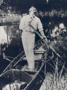 Sidney Paget con sombrero de cazador