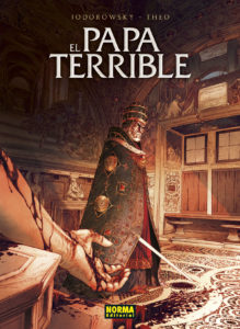 Portada de la obra donde se ve al protagonista con una espada en la mano y un brazo sangrante.